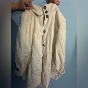 Marvin Richards Cream Jacket with Button Details